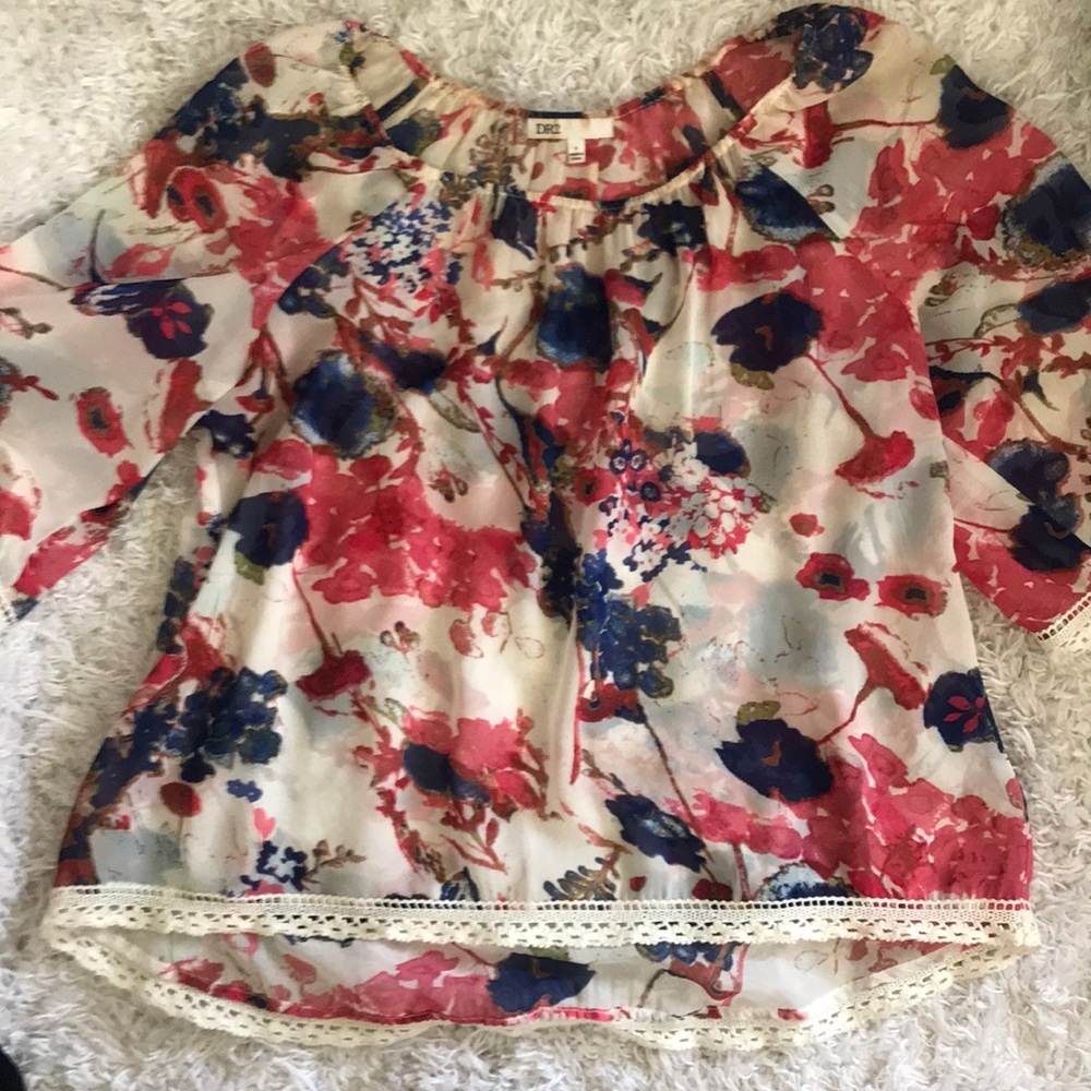 Floral dolman top - Picture 1 of 4